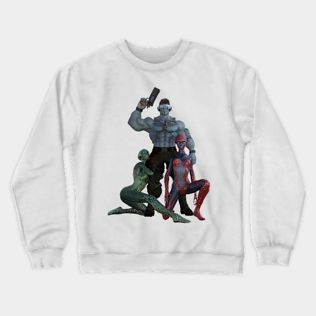 Alien hero Crewneck Sweatshirt by MB-Public